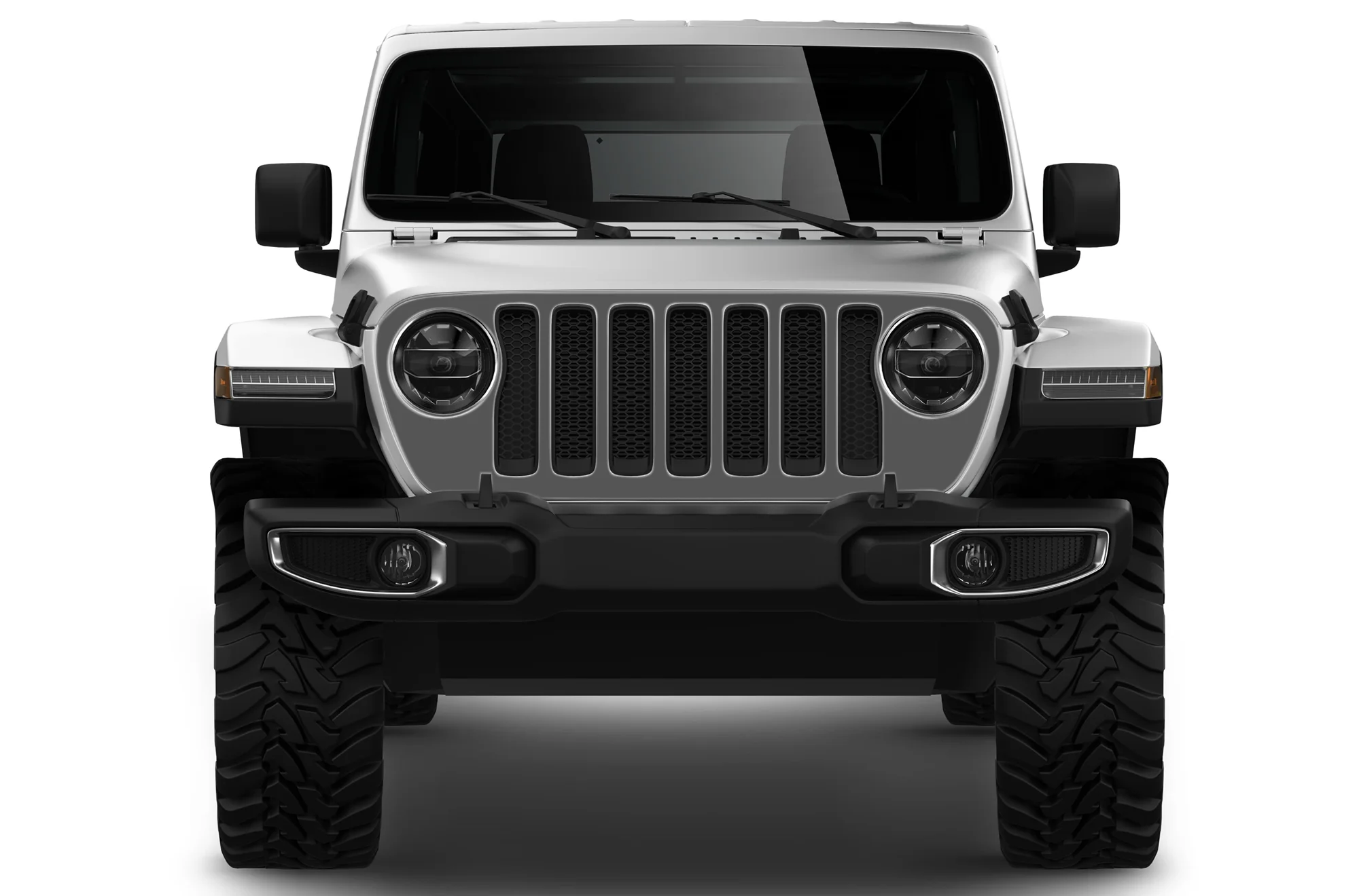 Blackout Grille Graphics Decals Compatible with Jeep JL Wrangler - Image 4