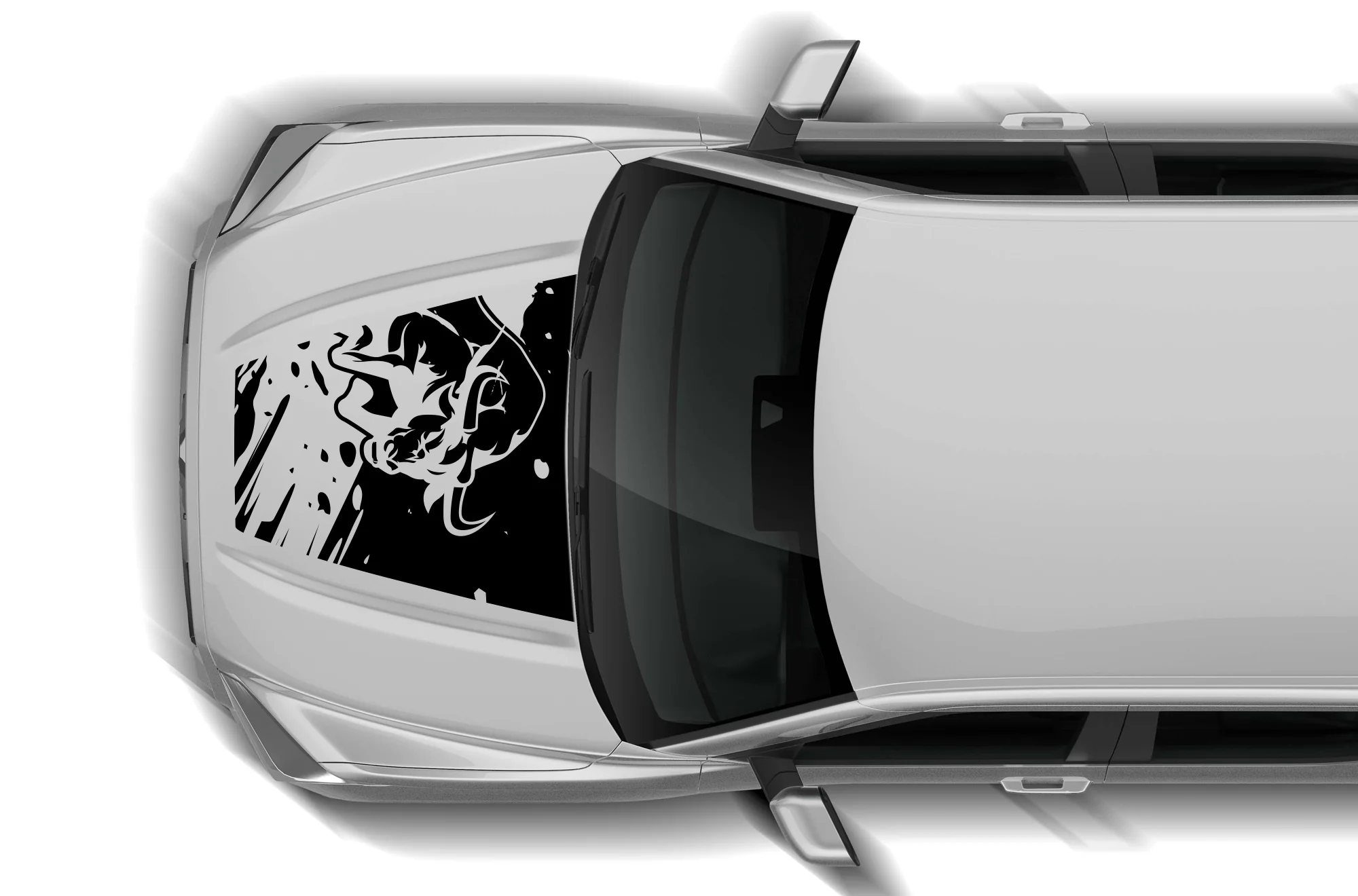 Bull Splash Hood Graphics Decals Compatible with Toyota Tundra 3rd Gen