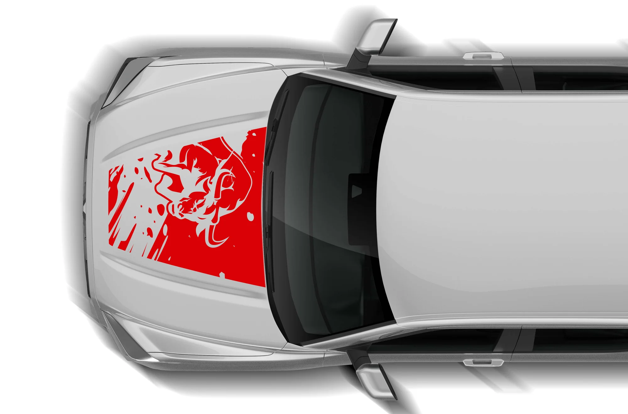 Bull Splash Hood Graphics Decals Compatible with Toyota Tundra 3rd Gen - Image 2