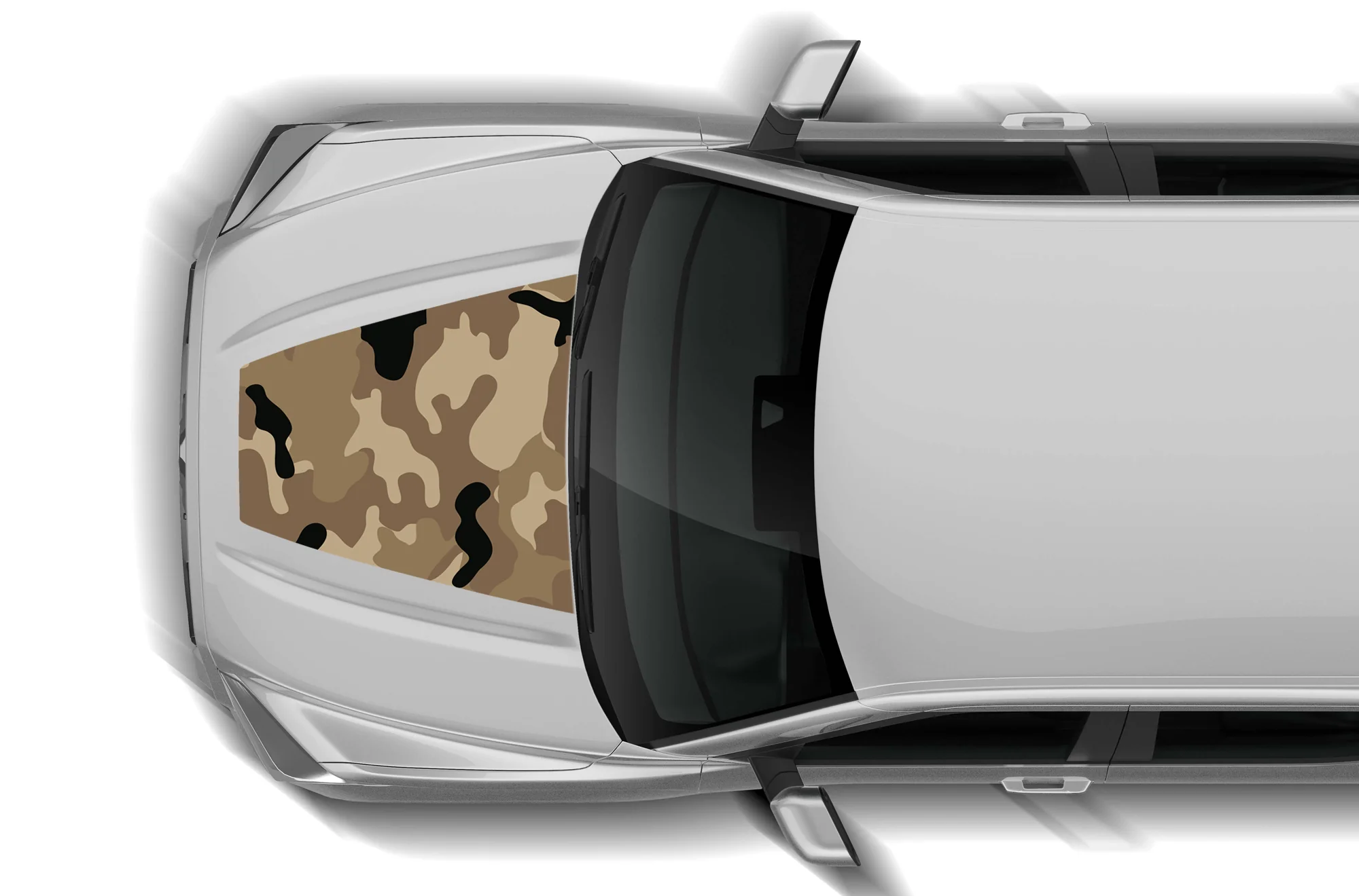 Camo Print Hood Graphics Decals Compatible with Toyota Tundra 3rd Gen