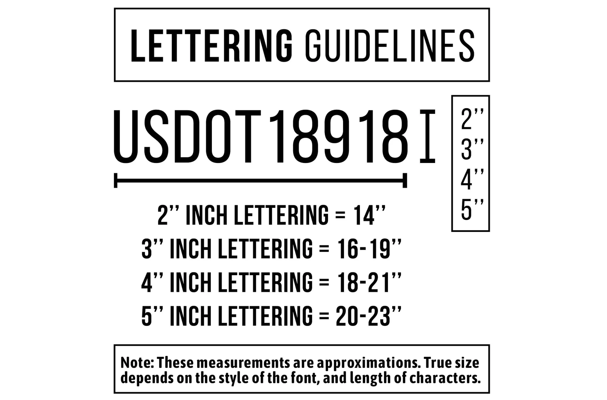 Company Name and Three Regulation Truck Decals, 2 Set (Great for USDOT) - Image 3