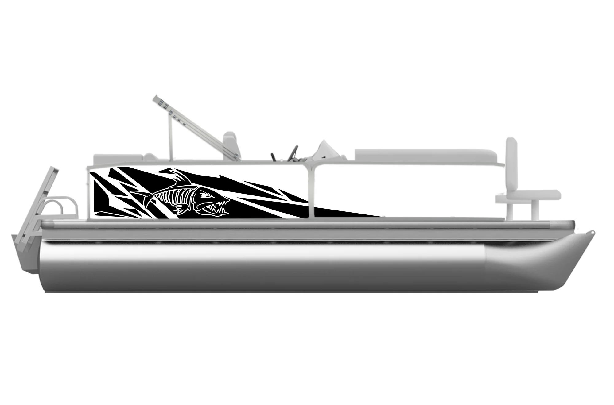 Geometric Pattern Decals and Graphics for Pontoon Boats - Image 3