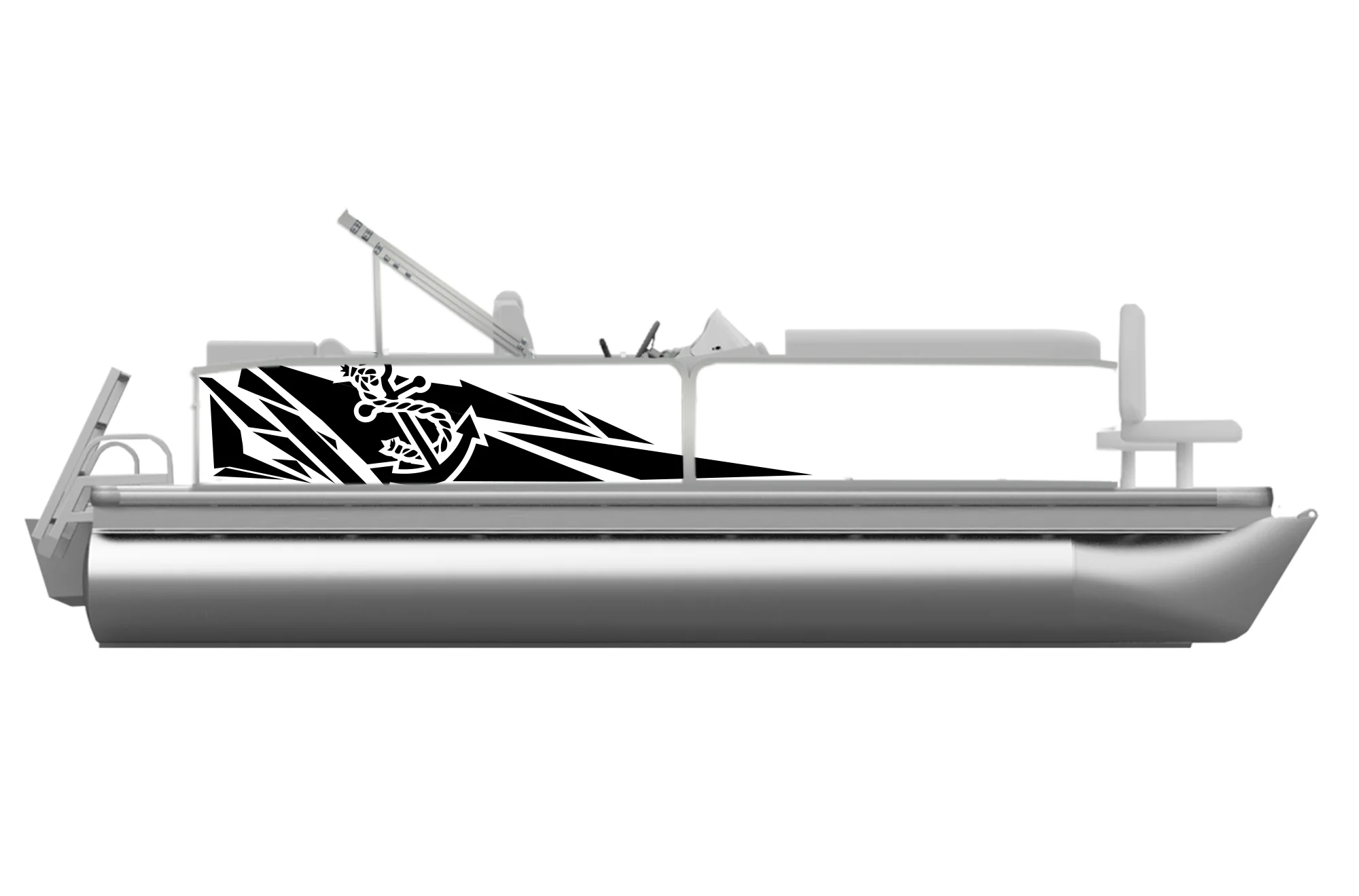 Geometric Pattern Decals and Graphics for Pontoon Boats - Image 5