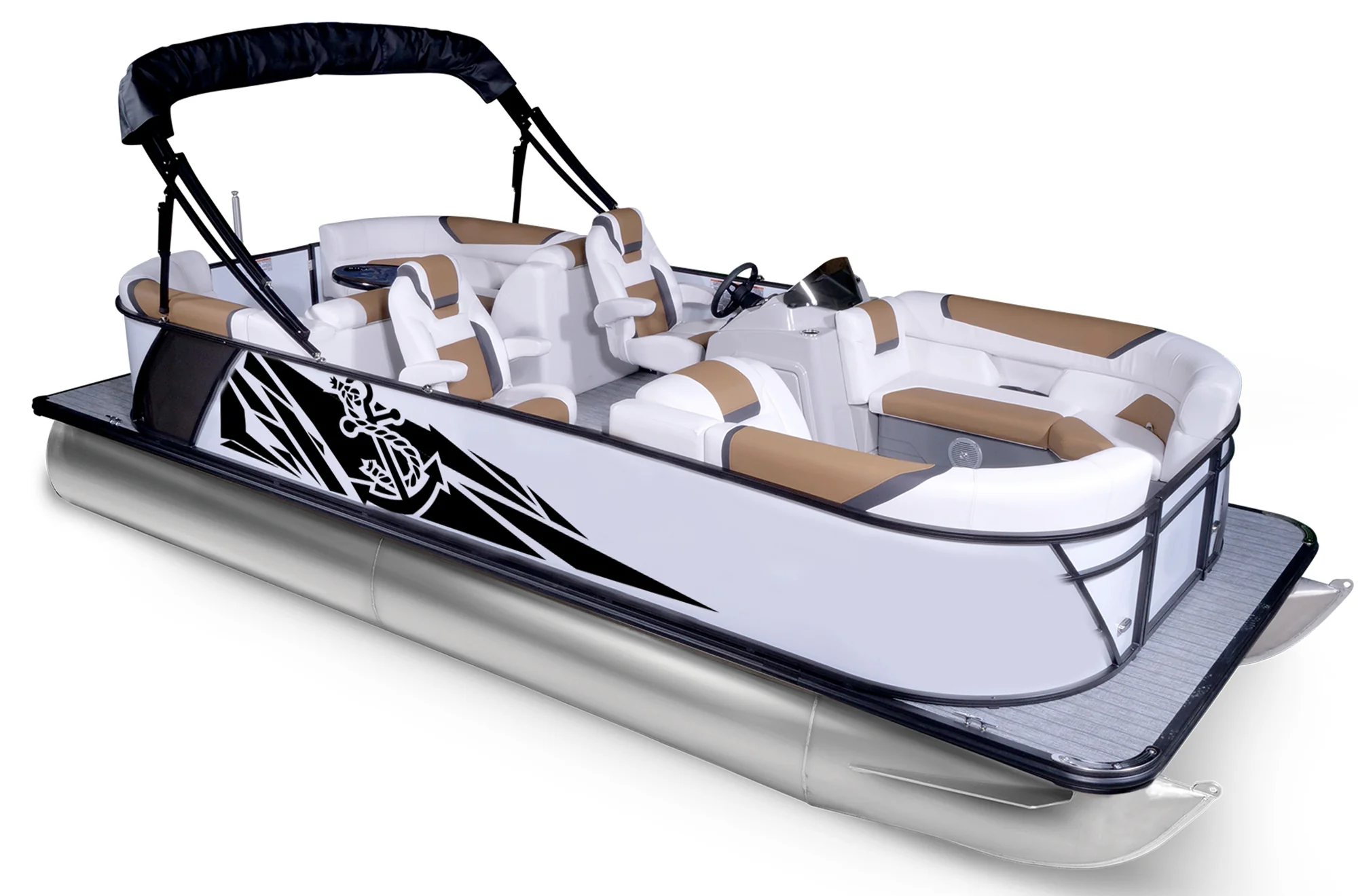 Geometric Pattern Decals and Graphics for Pontoon Boats - Image 6