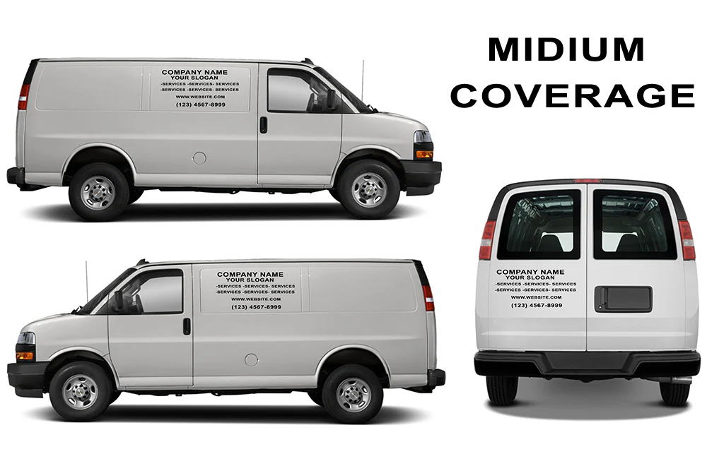 Package of company decals: Vinyl letters compatible with Chevrolet Express - Image 8