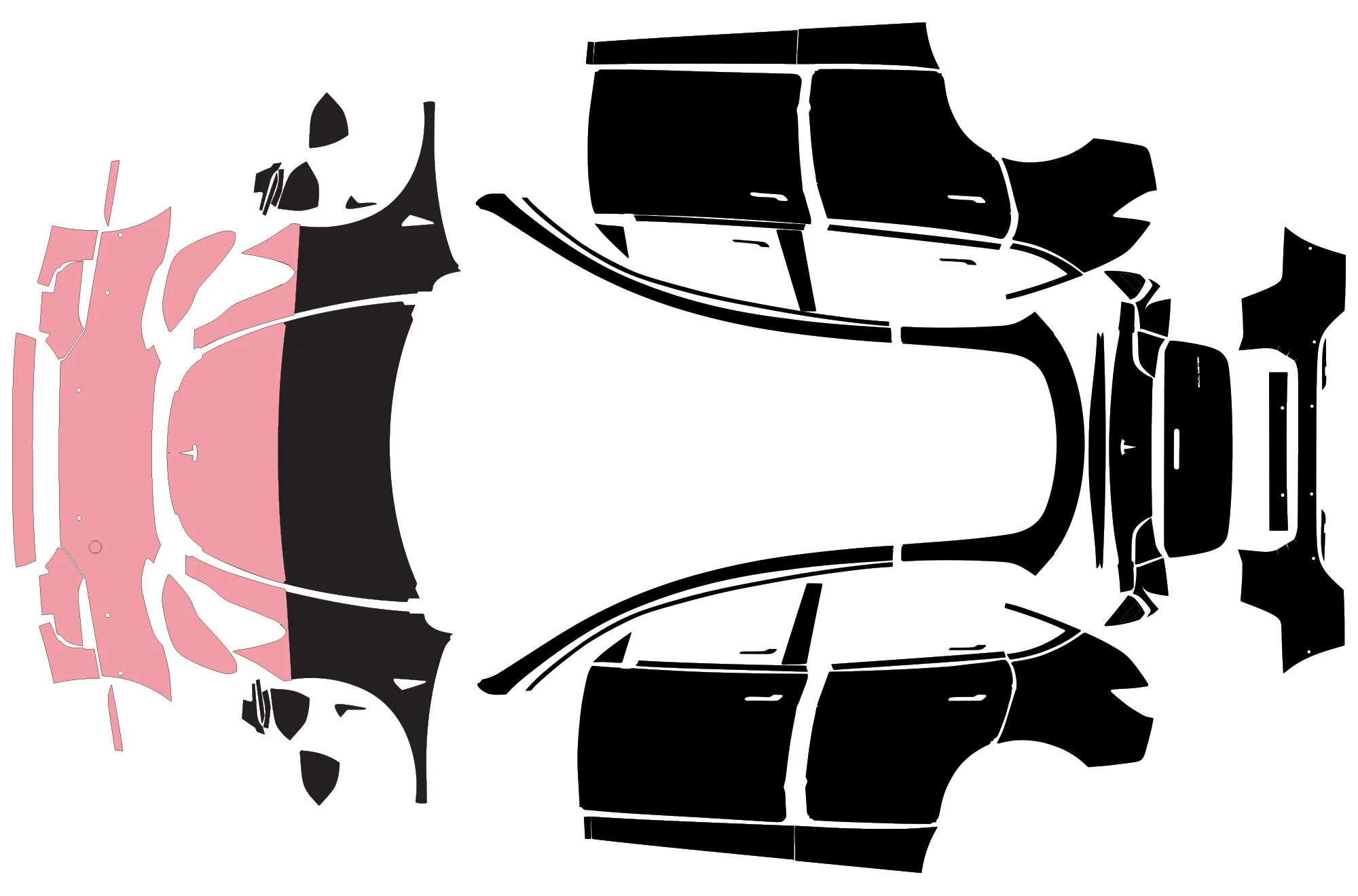 PreCut PRO Series Paint Protection Clear Bra PPF (Partial Front) compatible with Tesla Model Y 2020-Present - Image 2