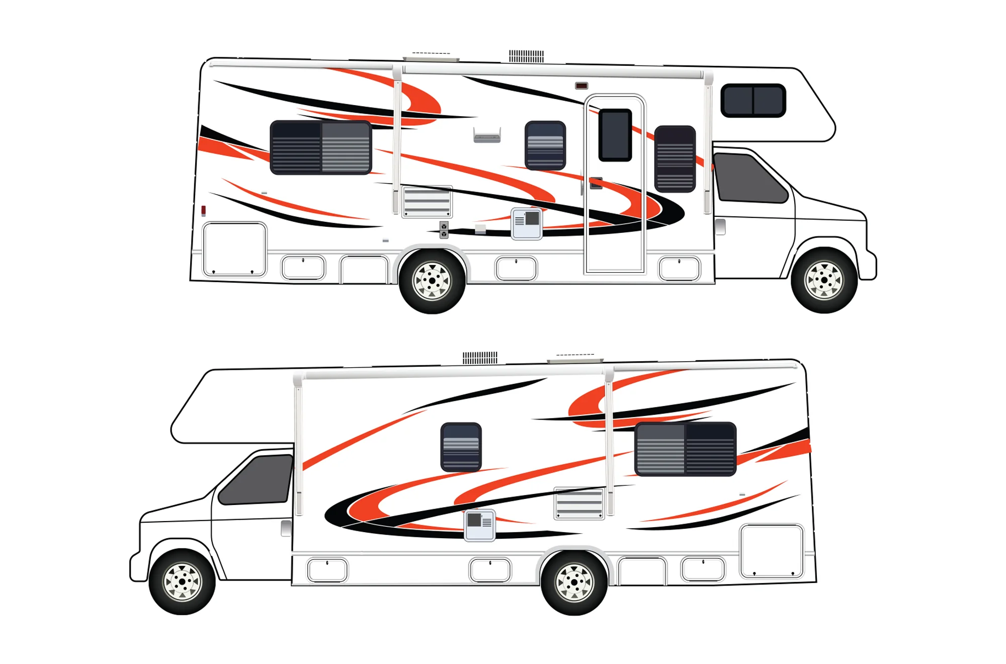 Replacement Decals Compatible with Motorhome class C Thor Freedom Elite RV - Image 5