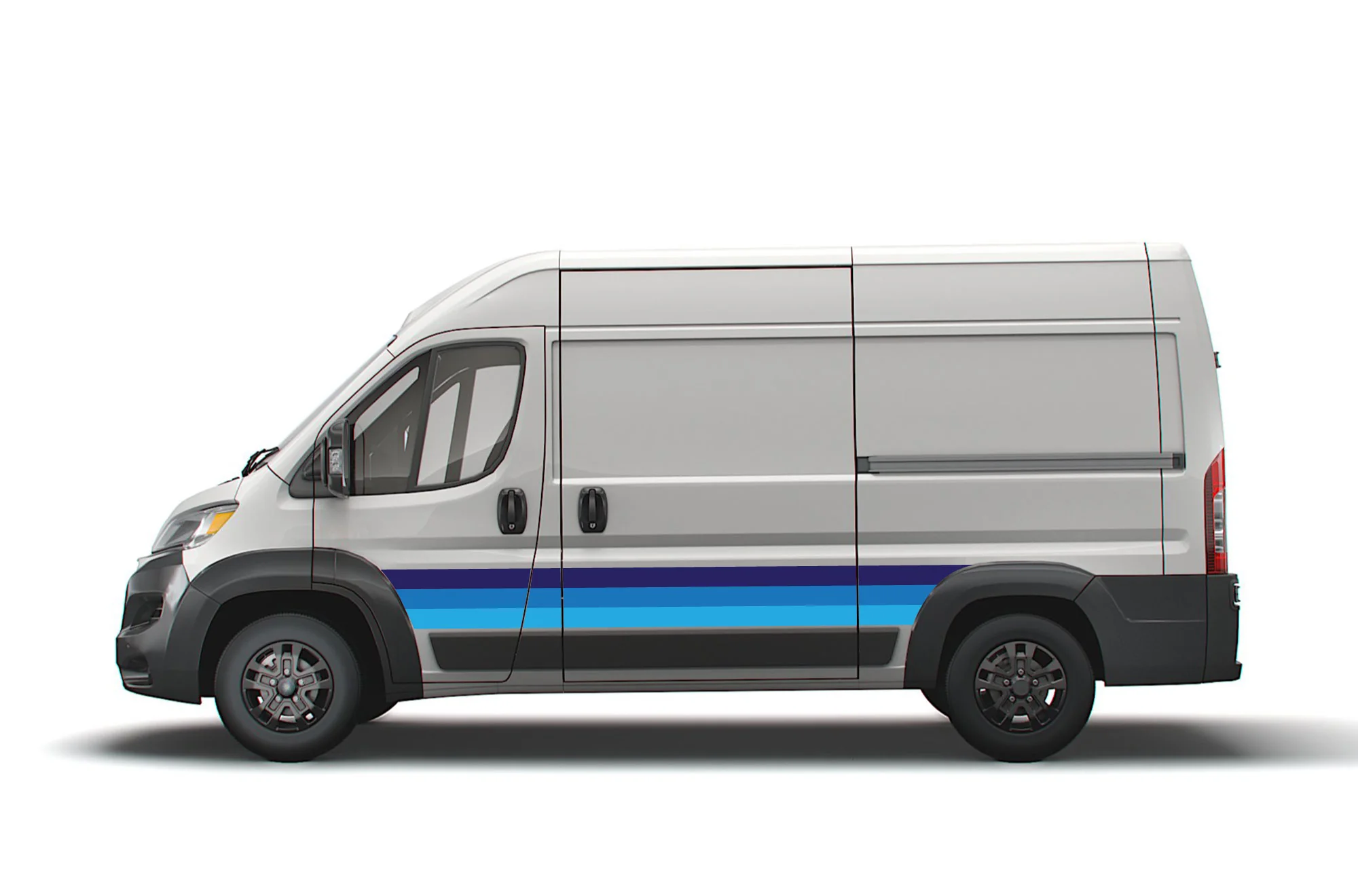 Retro Color Side Stripes Graphics Decals Compatible with Dodge Ram ProMaster - Image 3