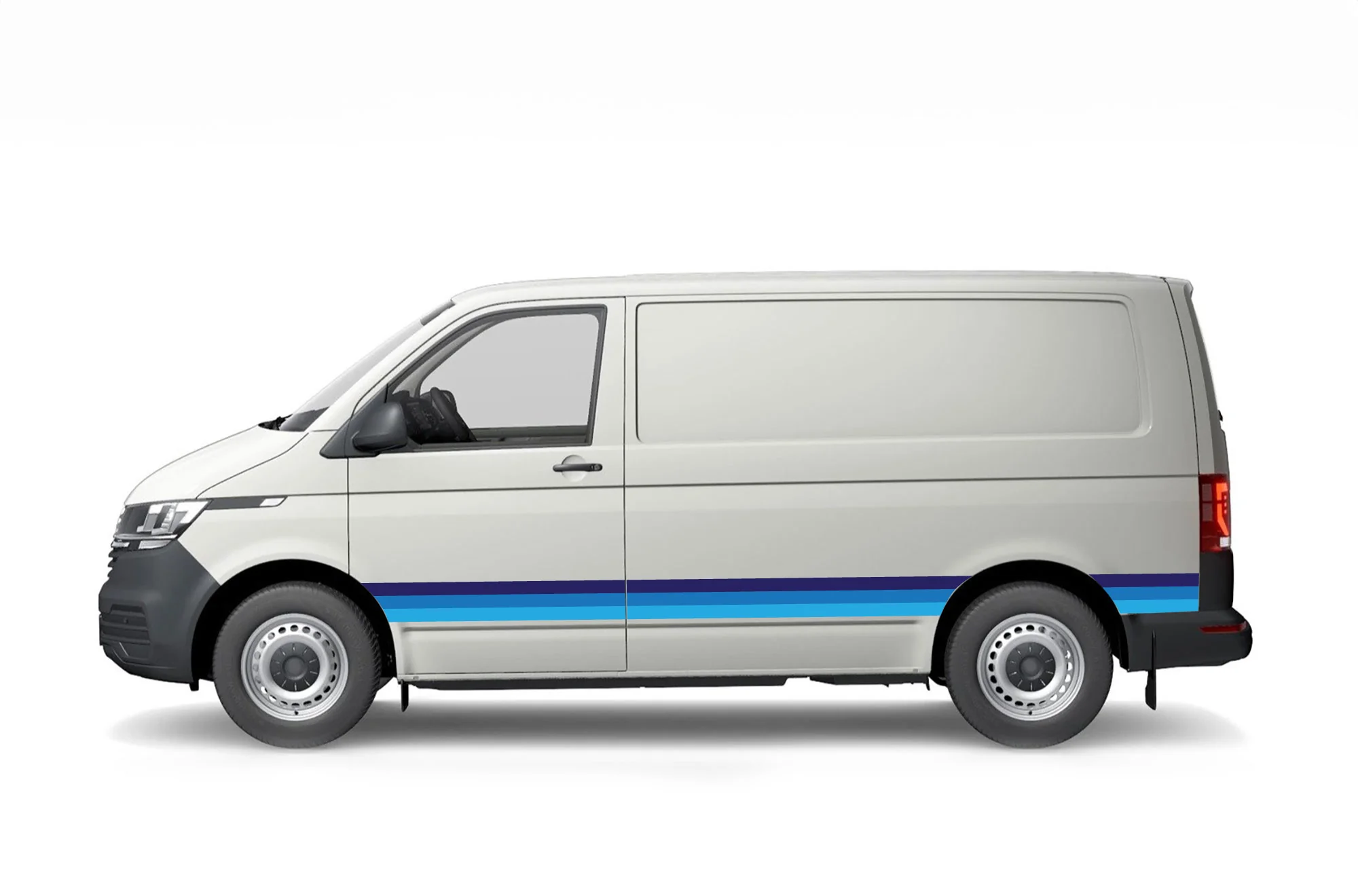 Retro Color Stripes Graphics Decals Compatible with Volkswagen Transporter - Image 4