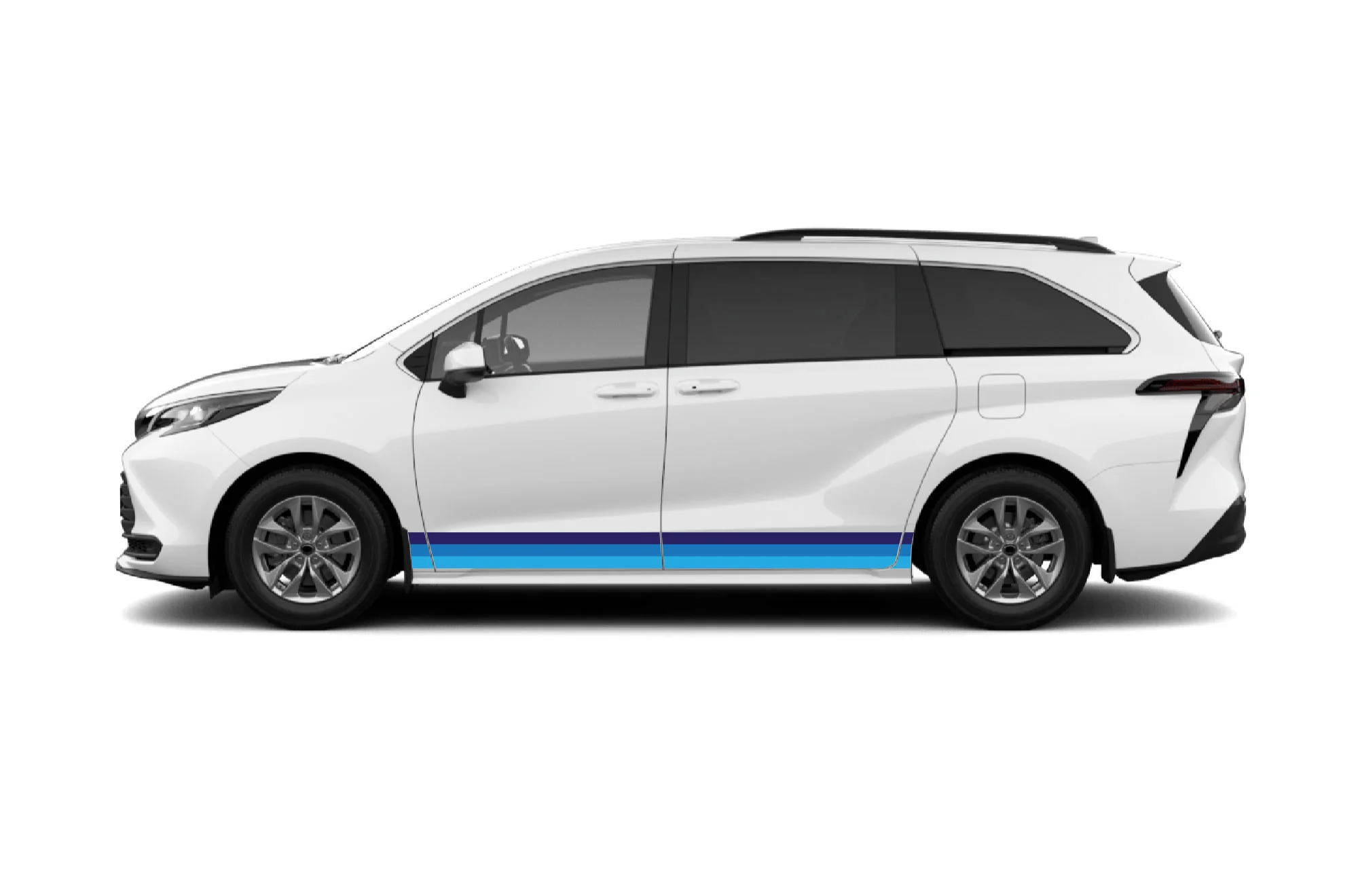 Retro Side Stripes Graphics Decals Compatible with Toyota Sienna - Image 3