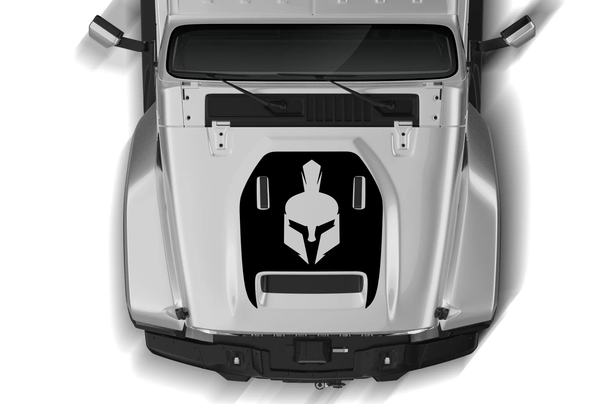 Spartan Hood Graphics Decals Compatible with Jeep JT Gladiator Mojave