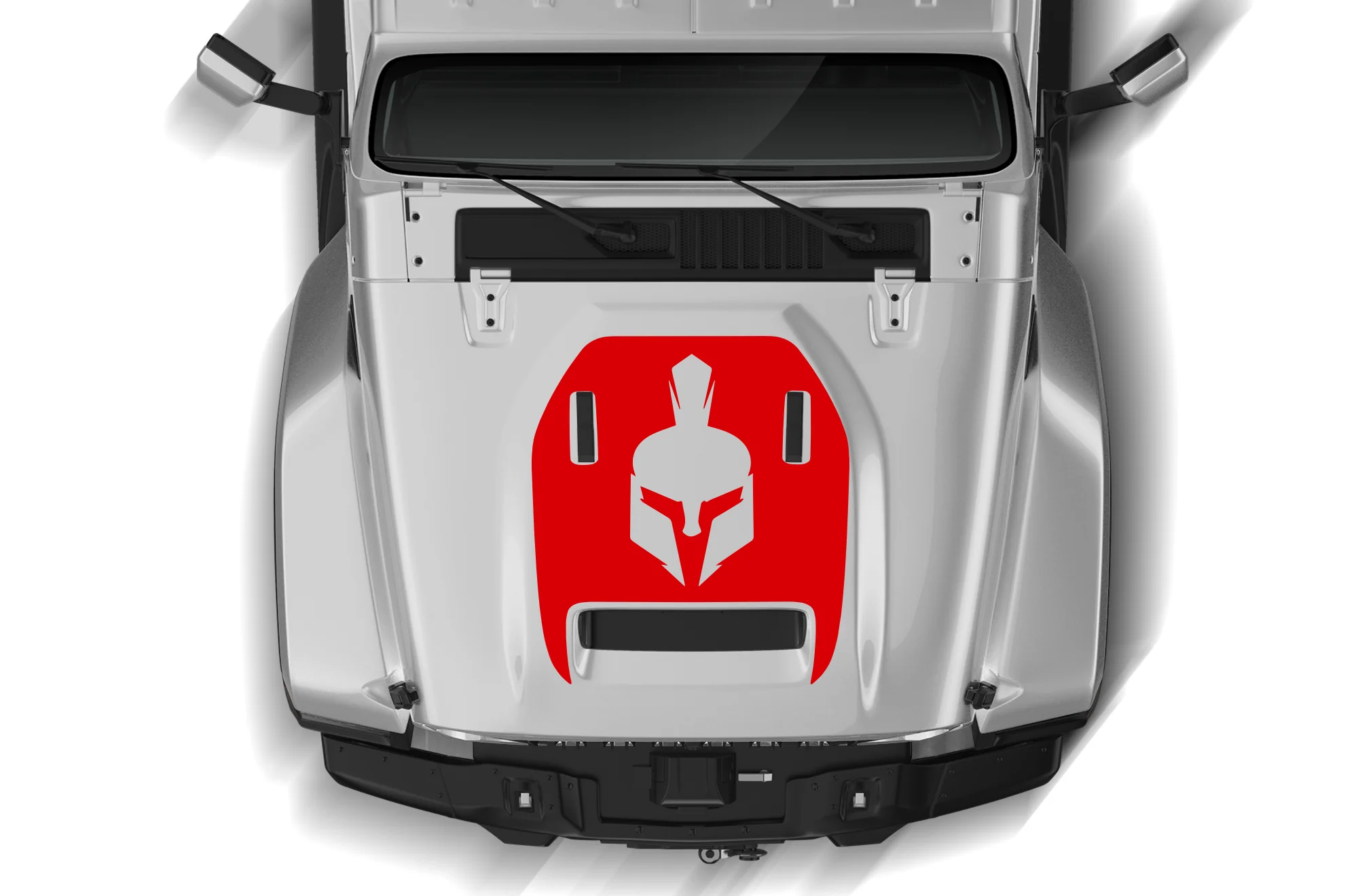 Spartan Hood Graphics Decals Compatible with Jeep JT Gladiator Mojave - Image 2
