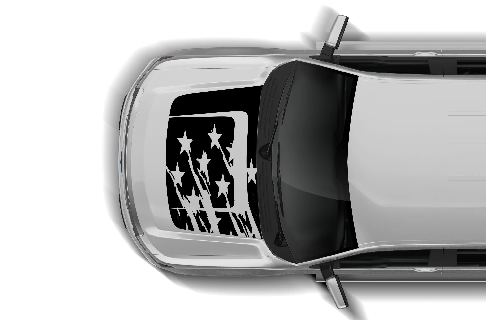 US Flag Hood Graphics Vinyl Decals Compatible with Ford F150 2009-2014