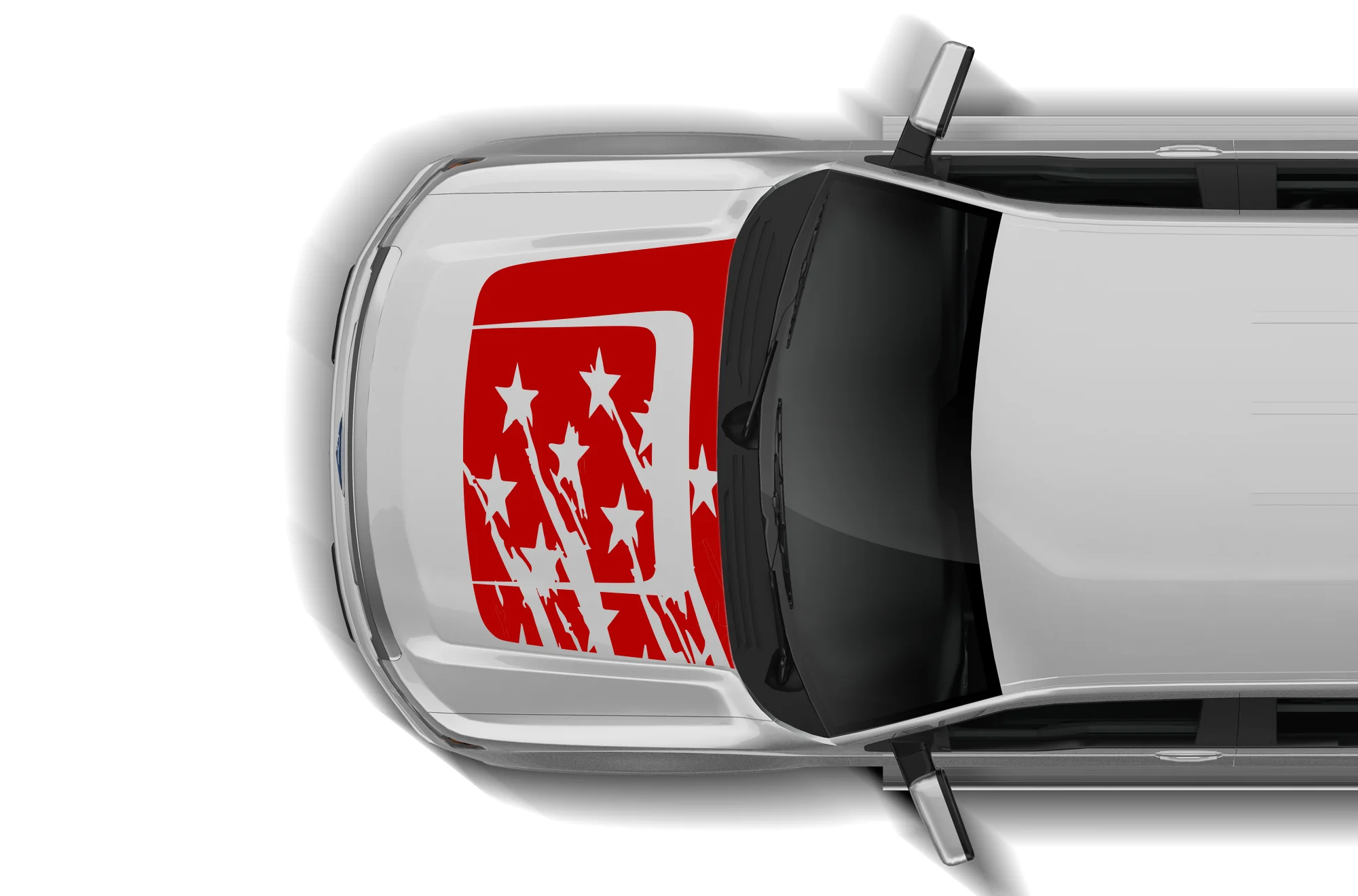 US Flag Hood Graphics Vinyl Decals Compatible with Ford F150 2009-2014 - Image 2