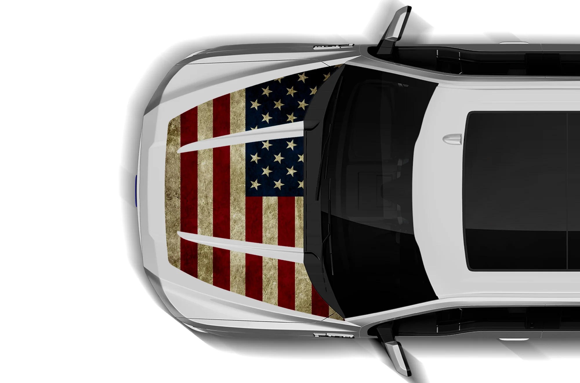 USA Print Hood Graphics Decals Compatible with Ford F150 2015-2020